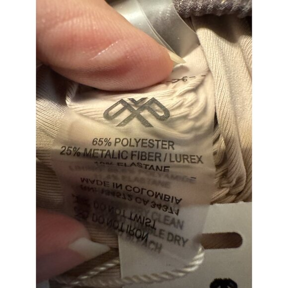 PQ Women's Brown Celine Metallic Rib-Knit One-Piece Swimsuit Size Small NWT $154 - Picture 7 of 8